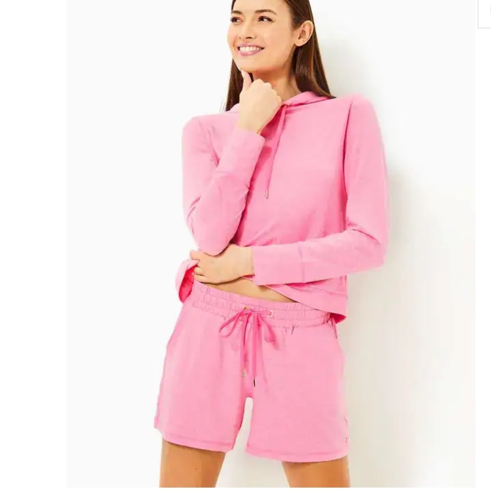 🆕💕🌴LILLY PULITZER🌴LILLABETH MID-RISE SHORT/ HEATHERED CONFETTI PINK